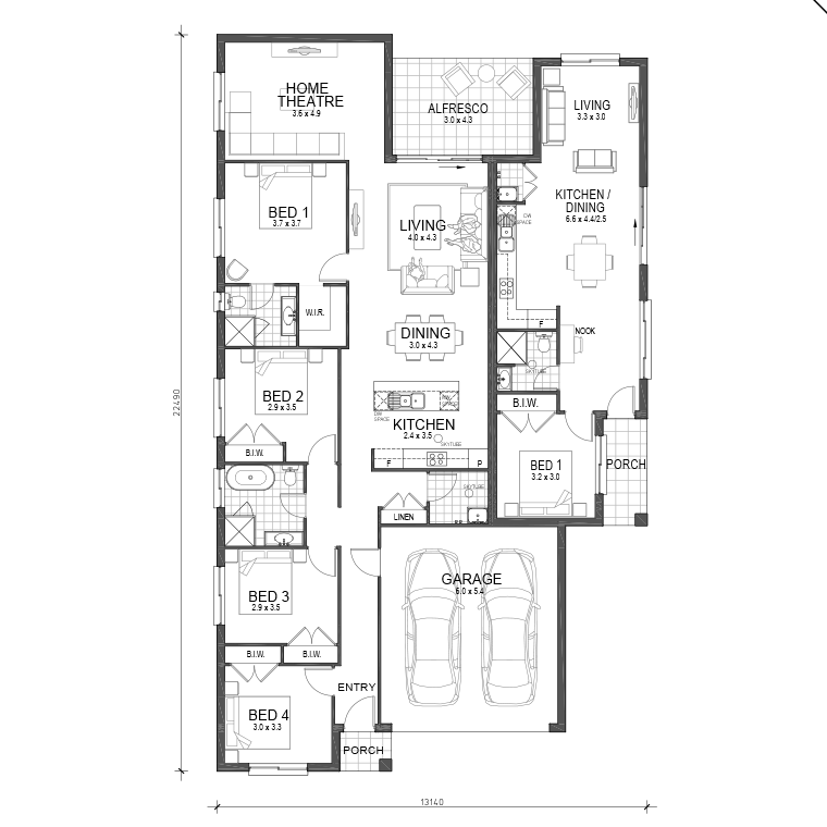 Floorplan Flipped