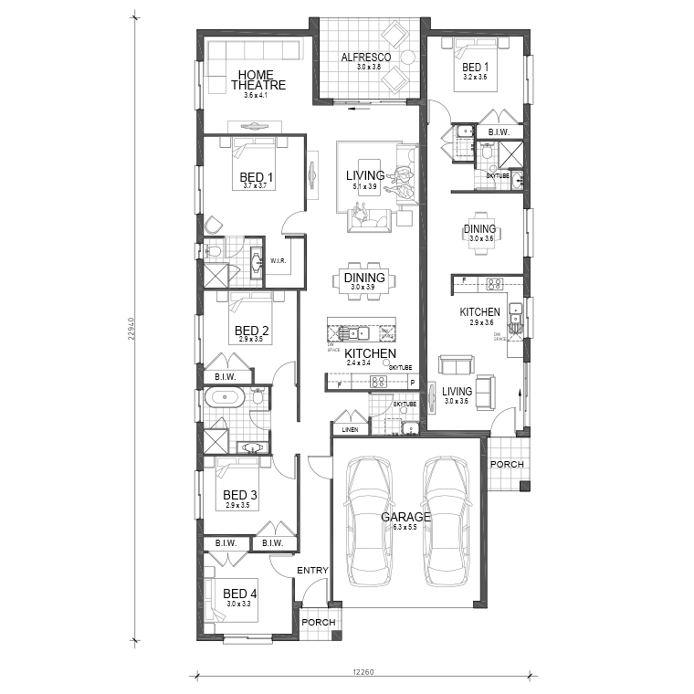 Floorplan Flipped