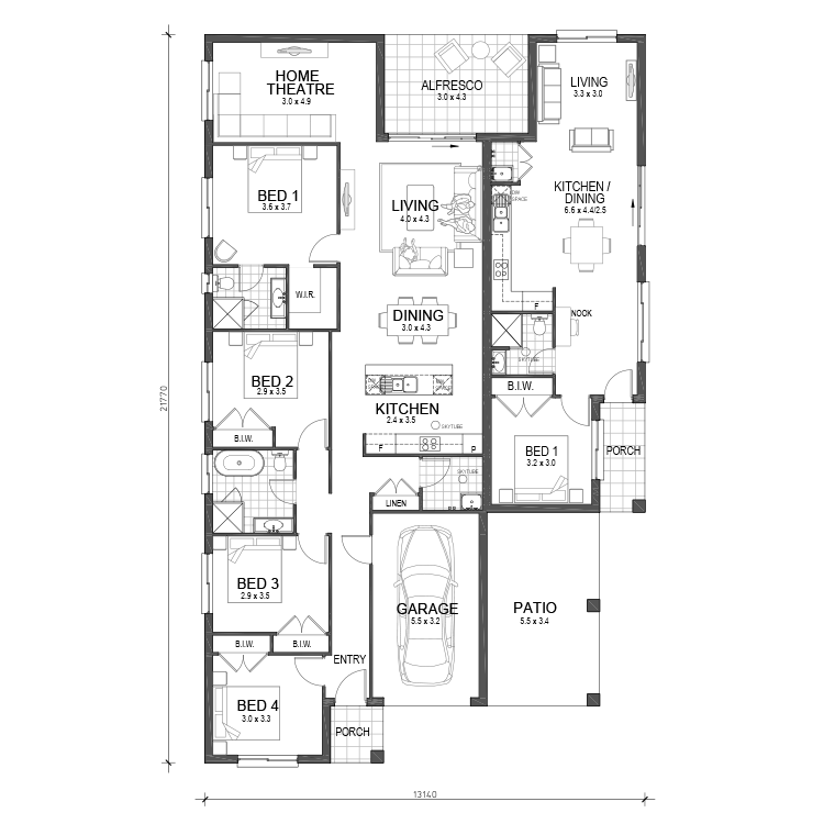 Floorplan Flipped
