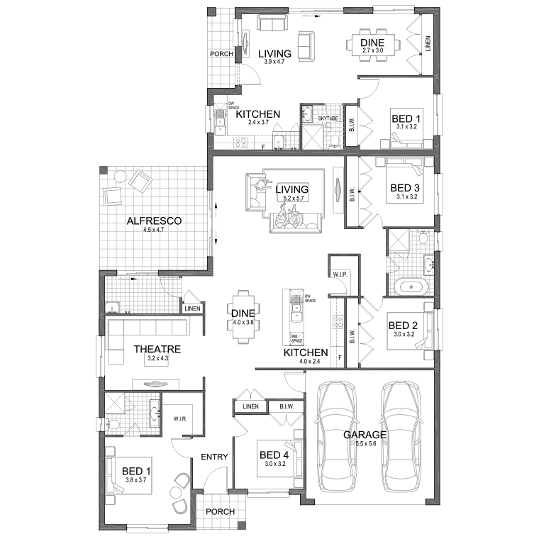 Floorplan Flipped