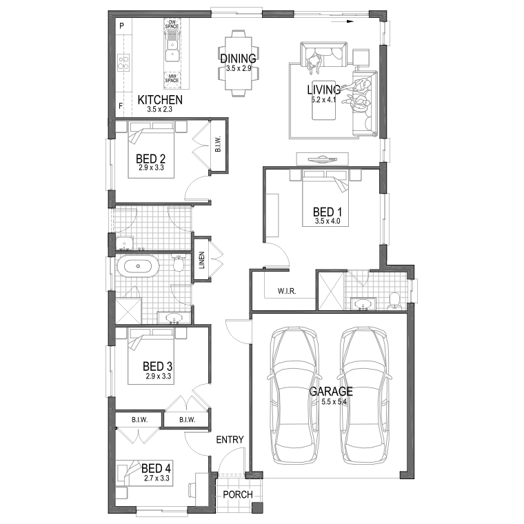 Floorplan Flipped