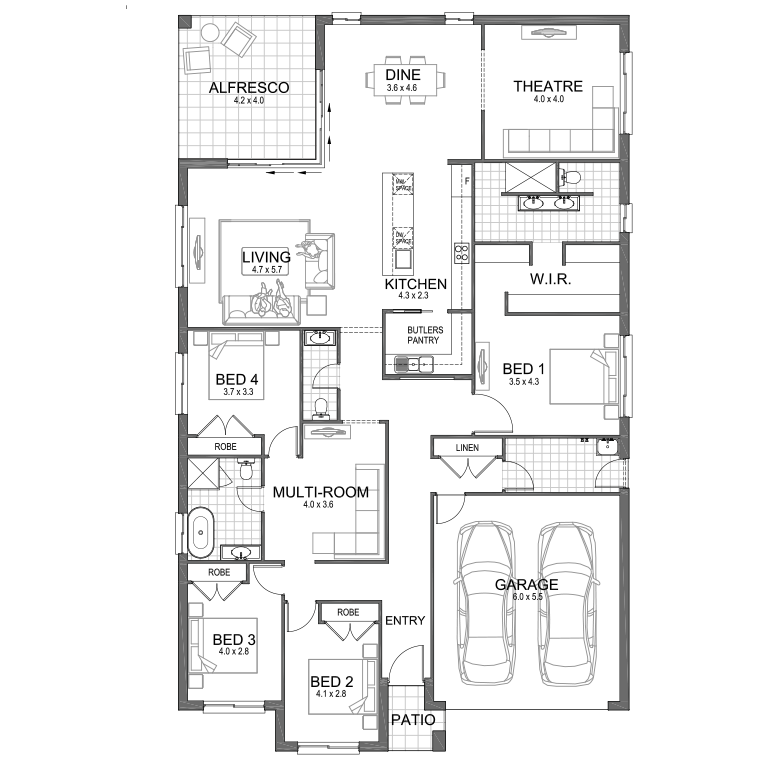 Floorplan Flipped
