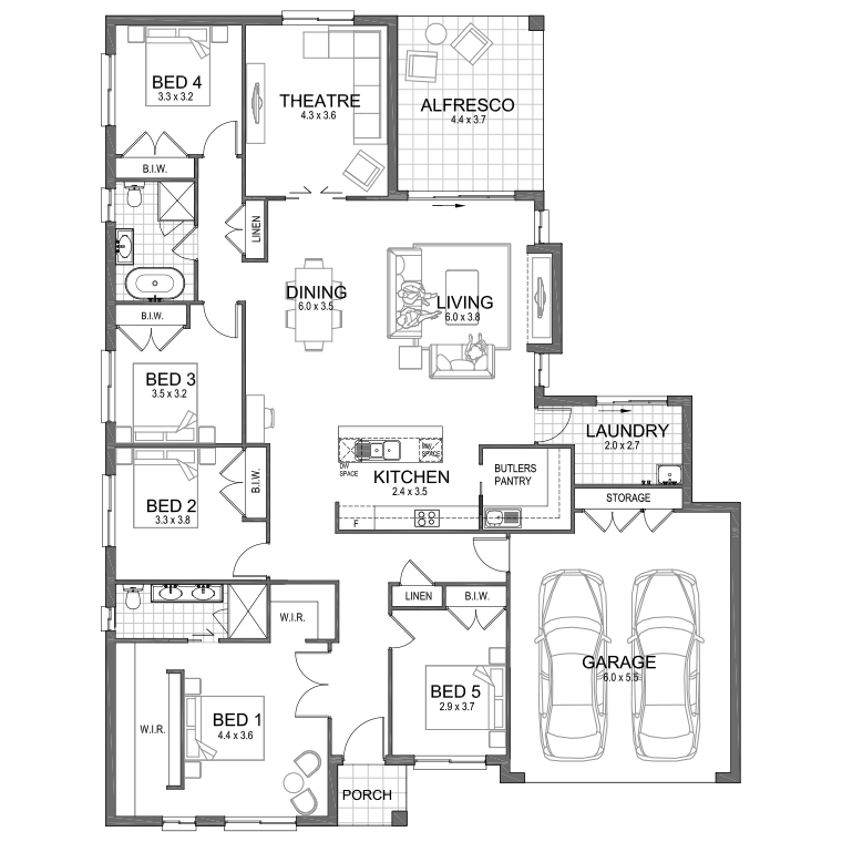 Floorplan Flipped