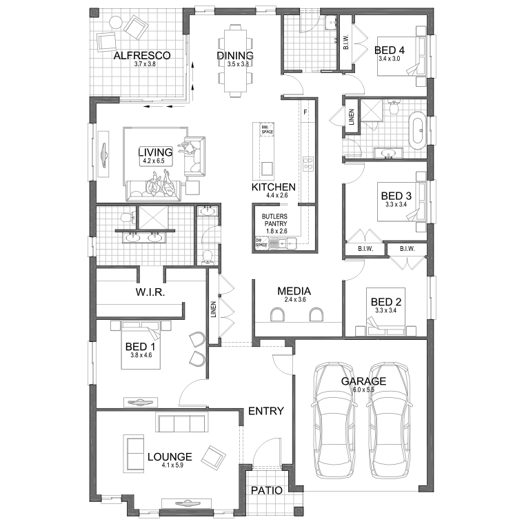 Floorplan Flipped