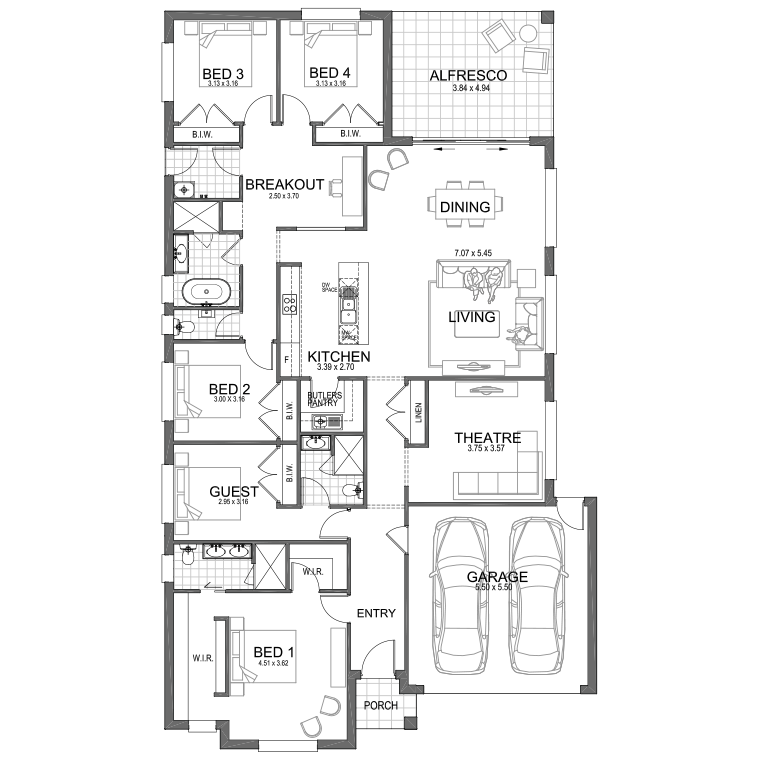 Floorplan Flipped