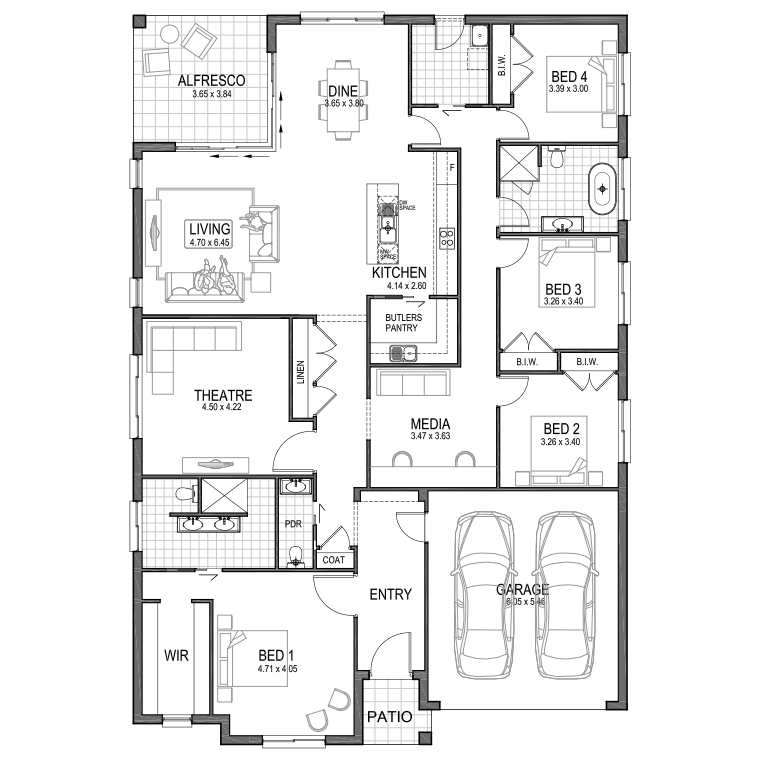 Floorplan Flipped