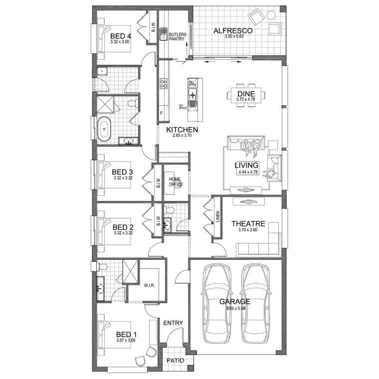 Floorplan Flipped