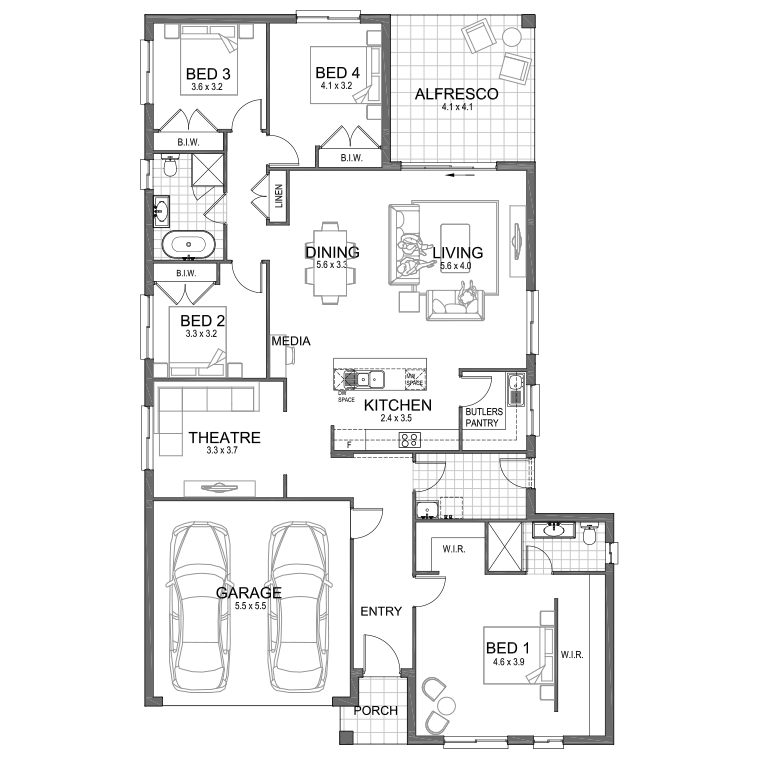 Floorplan Flipped