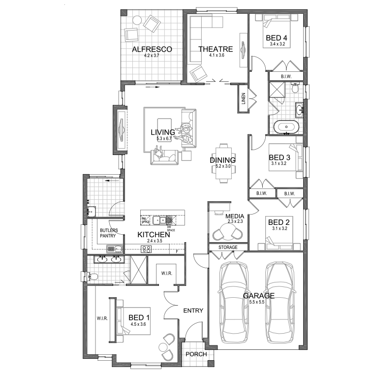 Floorplan Flipped