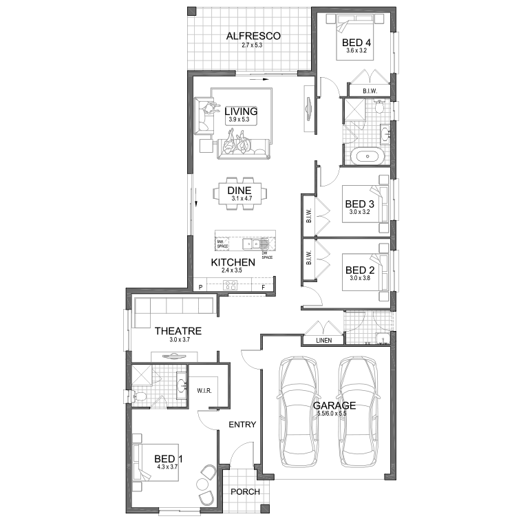 Floorplan Flipped