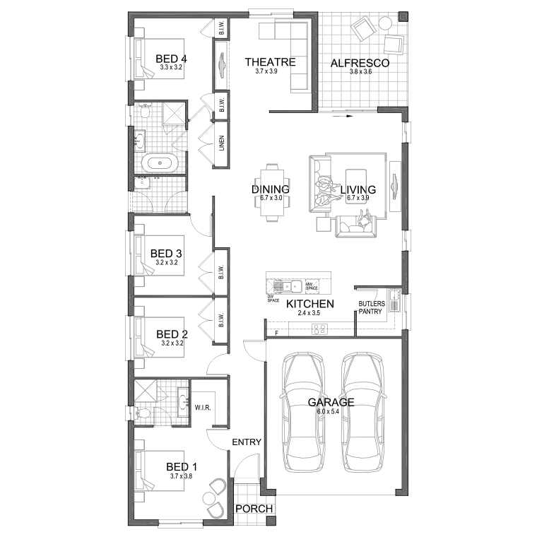 Floorplan Flipped