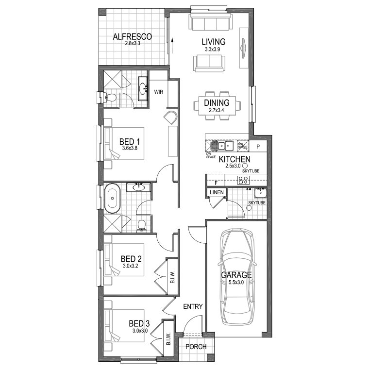 Floorplan Flipped