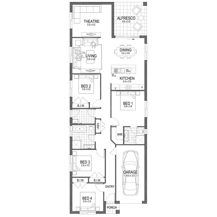 Floorplan Flipped