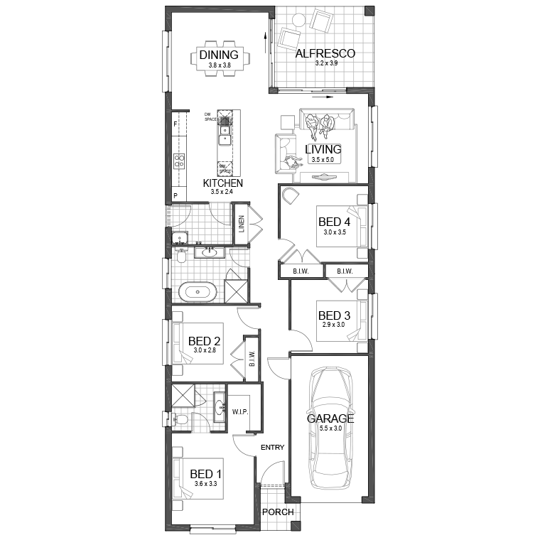 Floorplan Flipped