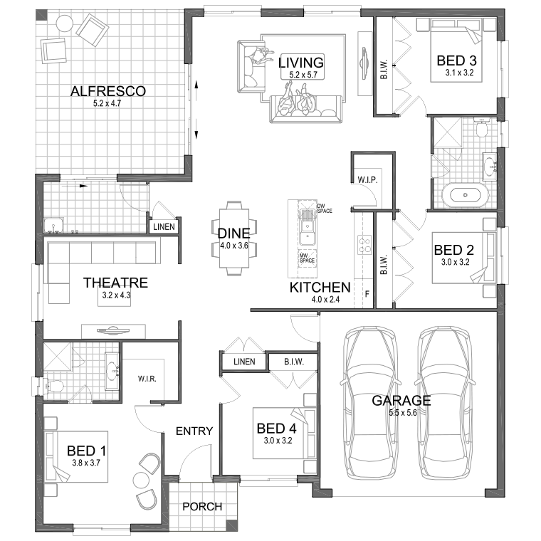 Floorplan Flipped
