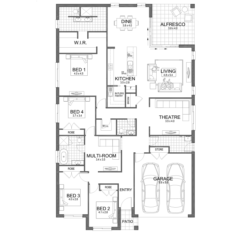 Floorplan Flipped