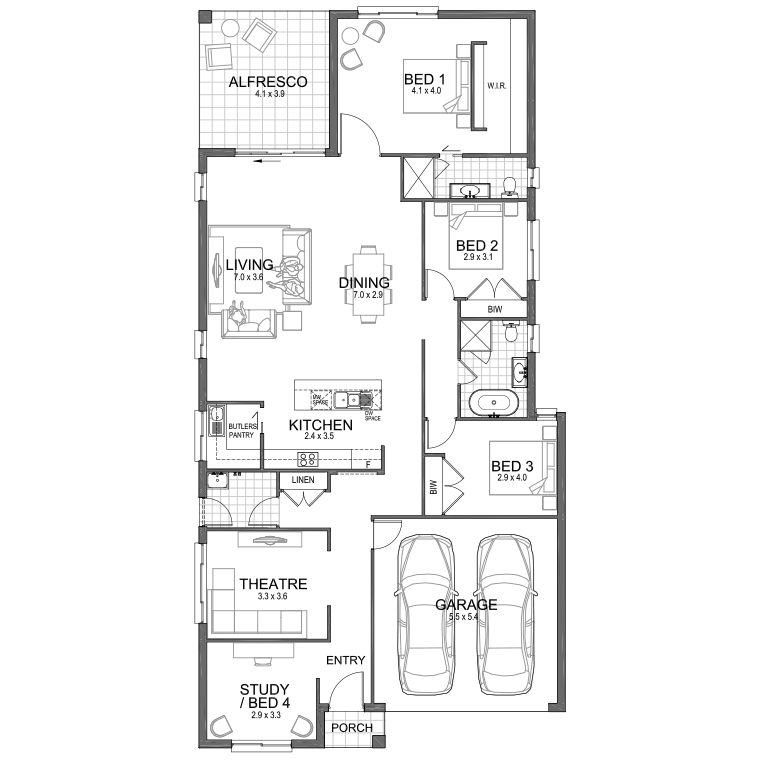 Floorplan Flipped