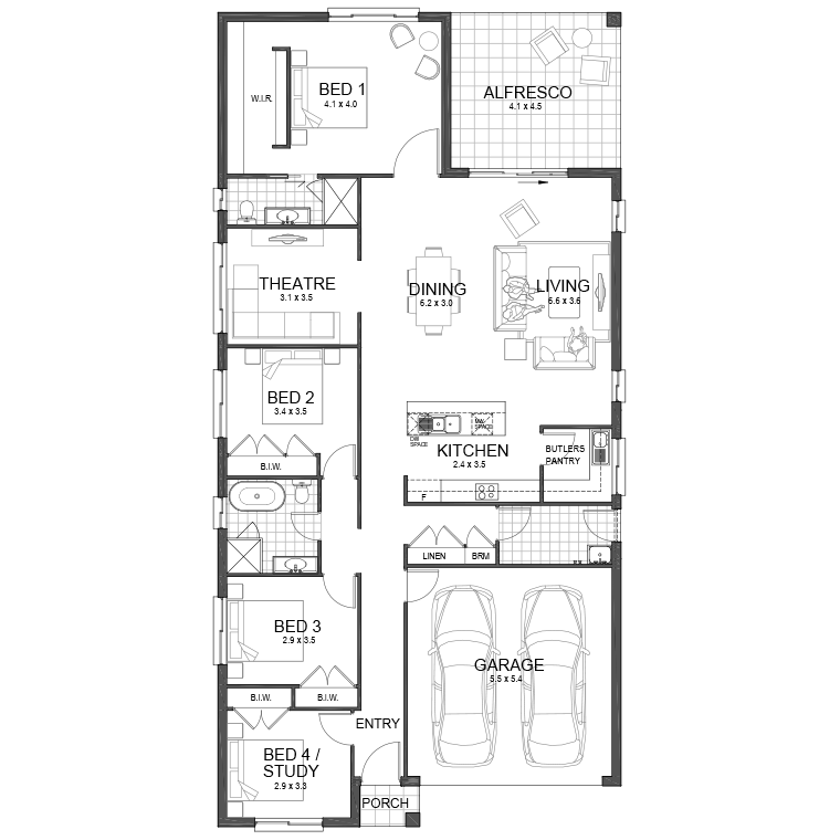 Floorplan Flipped