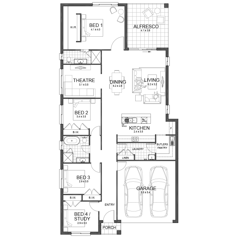Floorplan Flipped