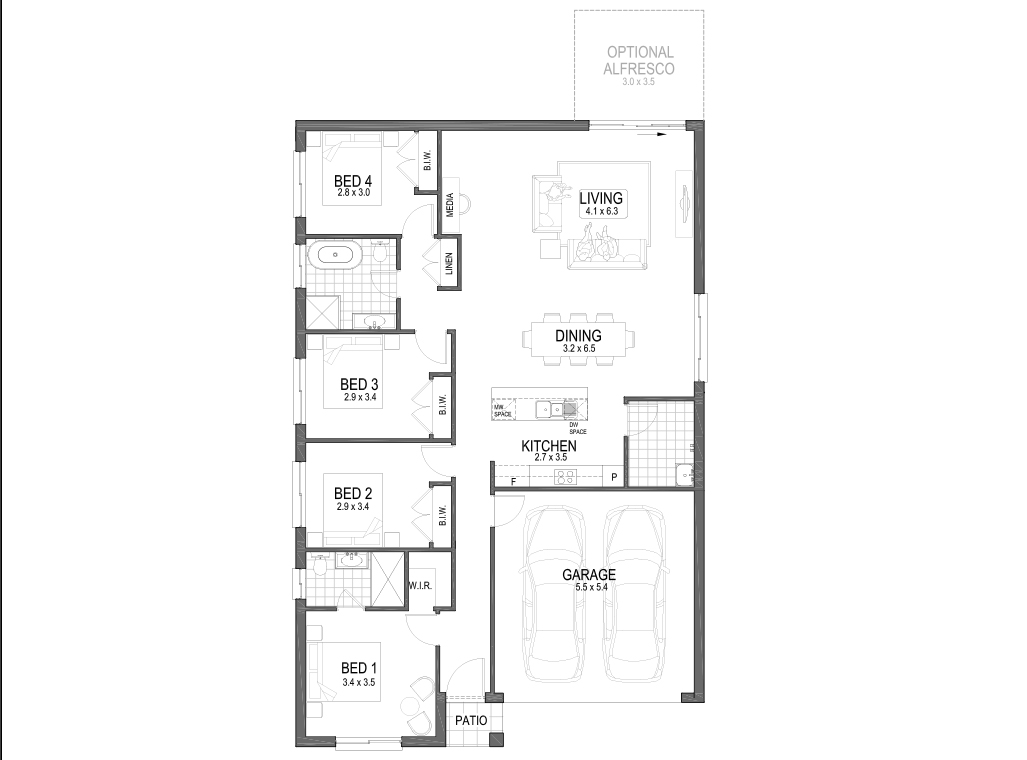 Floorplan Flipped