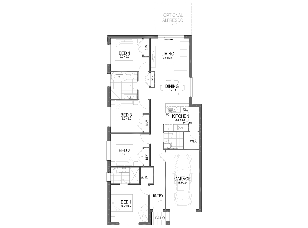 Floorplan Flipped